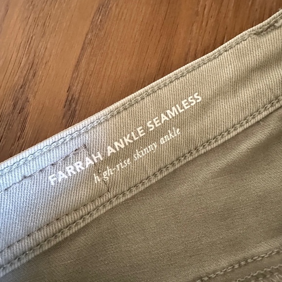 AG Farrah Ankle Seamless High Rise Skinny Ankle Jeans in SULFUR NATURAL AGAVE - Picture 7 of 13